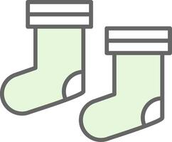 calcetines relleno icono diseño vector