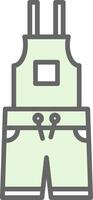 Dungarees Fillay Icon Design vector