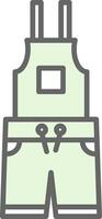 Dungarees Fillay Icon Design vector