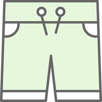 Shorts Fillay Icon Design vector