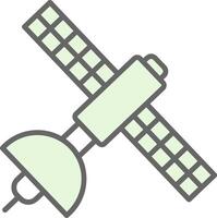 Satellite Fillay Icon Design vector