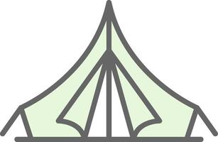 Tent Fillay Icon Design vector