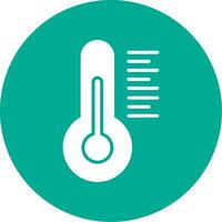 Thermometer Multi Color Circle Icon vector
