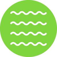 Waves Multi Color Circle Icon vector