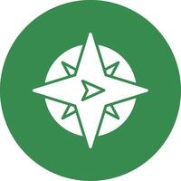 East Multi Color Circle Icon vector
