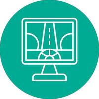 Driving Control Multi Color Circle Icon vector