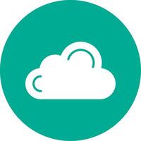 Cloud Multi Color Circle Icon vector