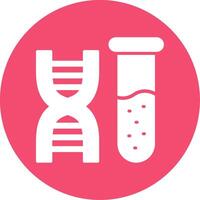 Dna Multi Color Circle Icon vector