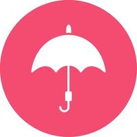 Umbrella Multi Color Circle Icon vector