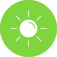 Sun Multi Color Circle Icon vector