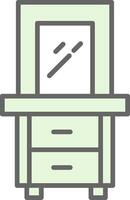 Dresser Fillay Icon Design vector