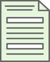 Document Fillay Icon Design vector