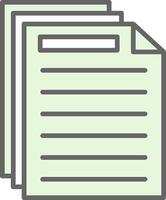 Document Fillay Icon Design vector