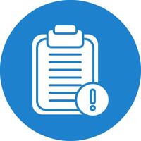 Clipboard Multi Color Circle Icon vector