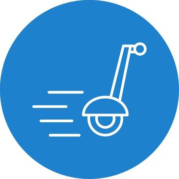 Segway Multi Color Circle Icon vector