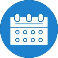 Calender Multi Color Circle Icon vector