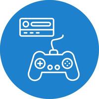 Gaming Console Multi Color Circle Icon vector