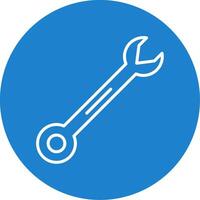 Wrench Multi Color Circle Icon vector