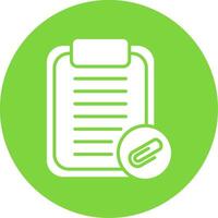 Clipboard Multi Color Circle Icon vector