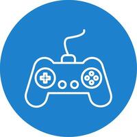 Gamer Multi Color Circle Icon vector