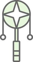 Spin Drum Fillay Icon Design vector