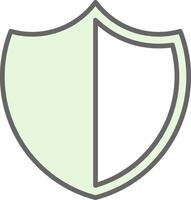 Shield Fillay Icon Design vector