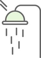 Power Shower Fillay Icon Design vector