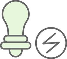 Energy Saving Fillay Icon Design vector