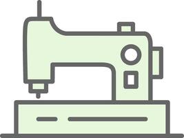 Sewing Machine Fillay Icon Design vector