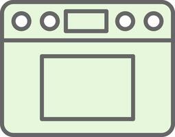 Oven Fillay Icon Design vector