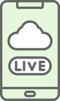 Mobile Fillay Icon Design vector
