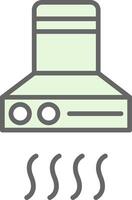 Extractor Hood Fillay Icon Design vector