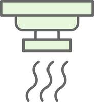 Smoke Detector Fillay Icon Design vector