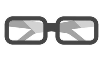 los anteojos icono en plano color estilo aislado en blanco antecedentes vector