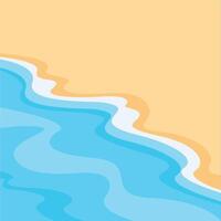 summer beach illustration background design vector