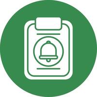 Clipboard Multi Color Circle Icon vector
