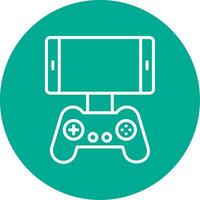 Mobile Game Multi Color Circle Icon vector