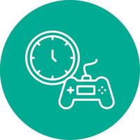 Time Multi Color Circle Icon vector