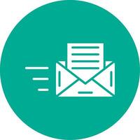 Envelope Multi Color Circle Icon vector