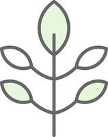 Plant Fillay Icon Design vector