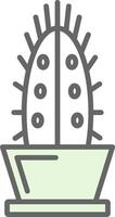 Cactus Fillay Icon Design vector