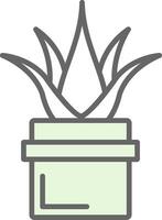 Aloe Vera Fillay Icon Design vector