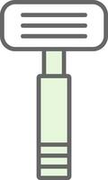 Razor Fillay Icon Design vector