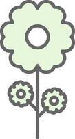 Flower Fillay Icon Design vector