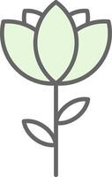 Flower Fillay Icon Design vector