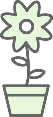 Flower Fillay Icon Design