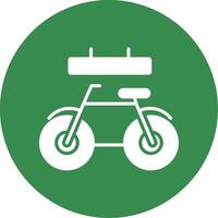 Bike Multi Color Circle Icon vector