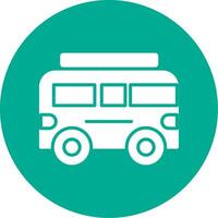 Camper Multi Color Circle Icon vector