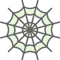 Spider Web Fillay Icon Design vector