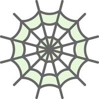 araña web relleno icono diseño vector